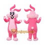 Pink Bunny Rabbit Mascot Costume