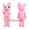 Pink Cartoon Character Mascot Costume