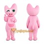Pink Cartoon Character Mascot Costume