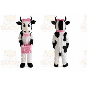 Pink Cow Mascot Costume