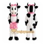 Pink Cow Mascot Costume