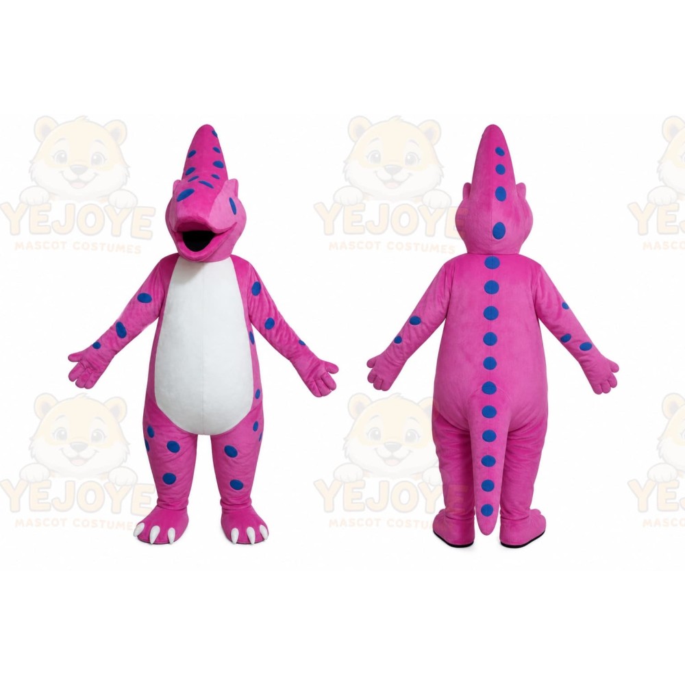Pink Dino Dinosaur Mascot Costume