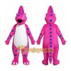 Pink Dino Dinosaur Mascot Costume Pink Dino Dinosaur Mascot Costume
