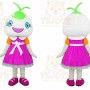 Pink Dress Girl Bean Sprout Mascot Costume