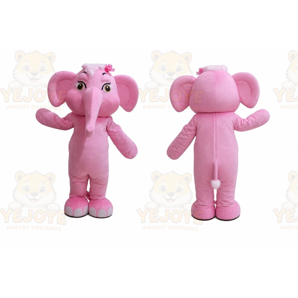 Pink Elephant Character Mascot Costume Cosplay Outfits