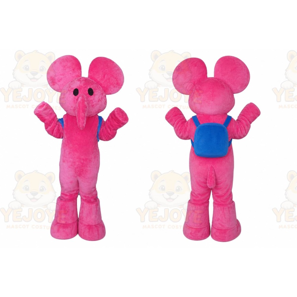 Pink Elephant Mascot Costume Cartoon Costume