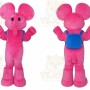 Pink Elephant Mascot Costume Cartoon Costume
