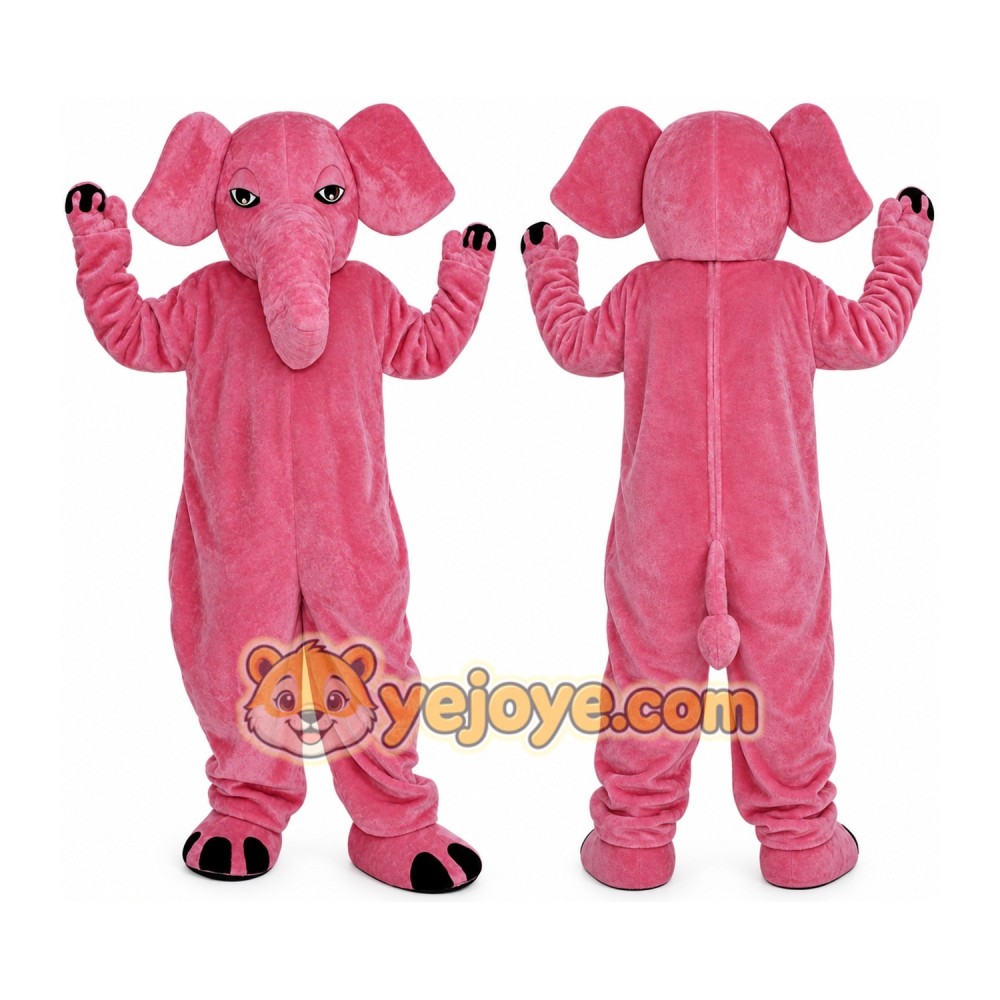 Pink Elephant Mascot Costume Pink Elephant Mascot Costume