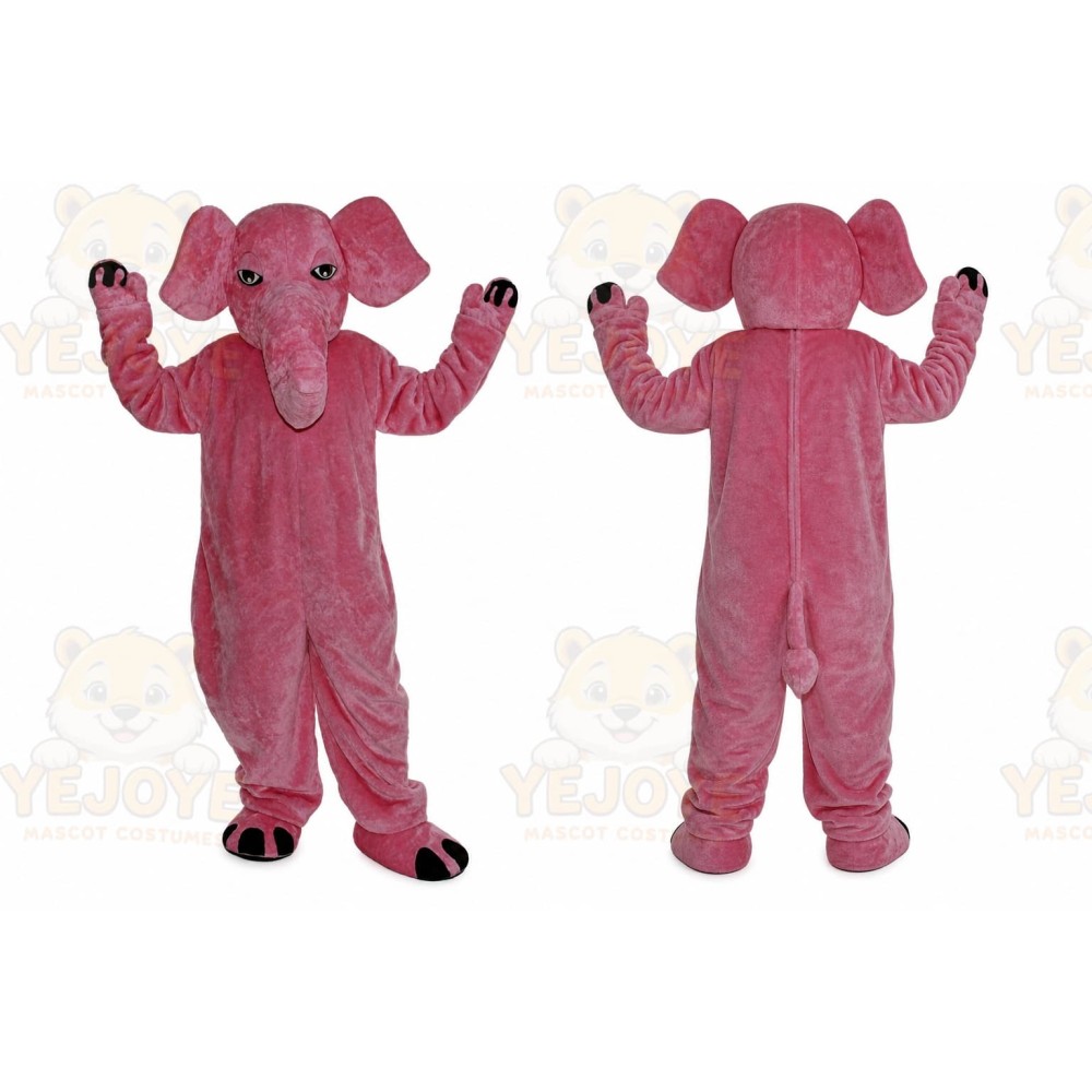 Pink Elephant Mascot Costume