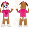 Pink Female Dog Mascot Costume