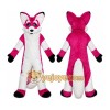 Pink Fox Mascot Costume Pink Fox Mascot Costume