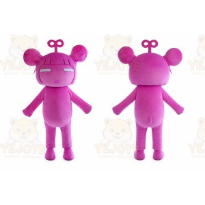 Pink Girl Doll Mascot Costume