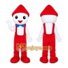 Pink Girl Red Hat Mascot Costume Pink Girl Red Hat Mascot Costume