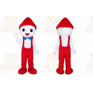 Pink Girl Red Hat Mascot Costume