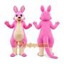 Pink Kangaroo Suit Party Cartoon Mascot Costume