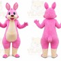 Pink Kangaroo Suit Party Cartoon Mascot Costume