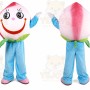Pink Peach Mascot Costume