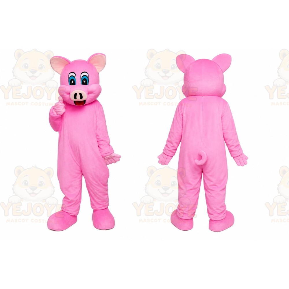 Pink Pig Mascot Costume