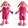Pink Pregnant Dog Mascot Costume