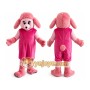 Pink Pregnant Dog Mascot Costume