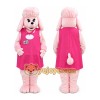 Pink Pregnant Poodle Dog Mascot Costume