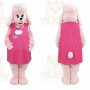 Pink Pregnant Poodle Dog Mascot Costume