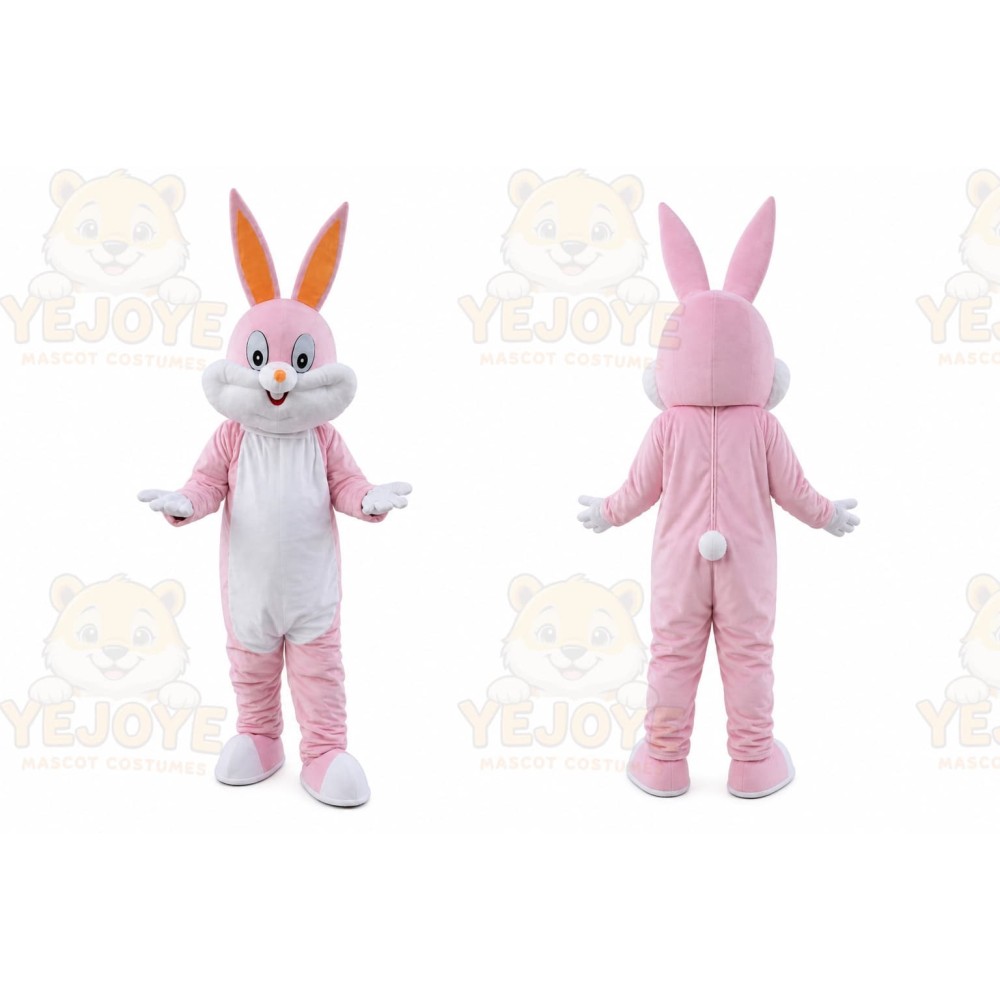 Pink Rabbit Bunny Mascot Costume