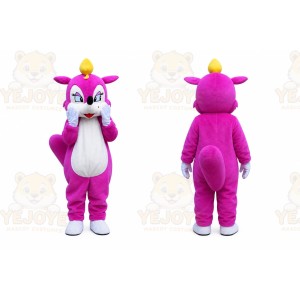 Pink Rose Squirrel Mascot Costume
