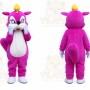 Pink Rose Squirrel Mascot Costume