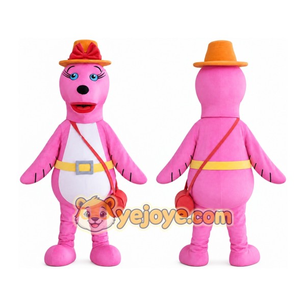 Pink Sea Lion Mascot Costume Sea Animal Mascot