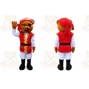 Pirate Bear Mascot Costume Carnival Costume Outfit Suit
