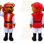 Pirate Bear Mascot Costume Carnival Costume Outfit Suit
