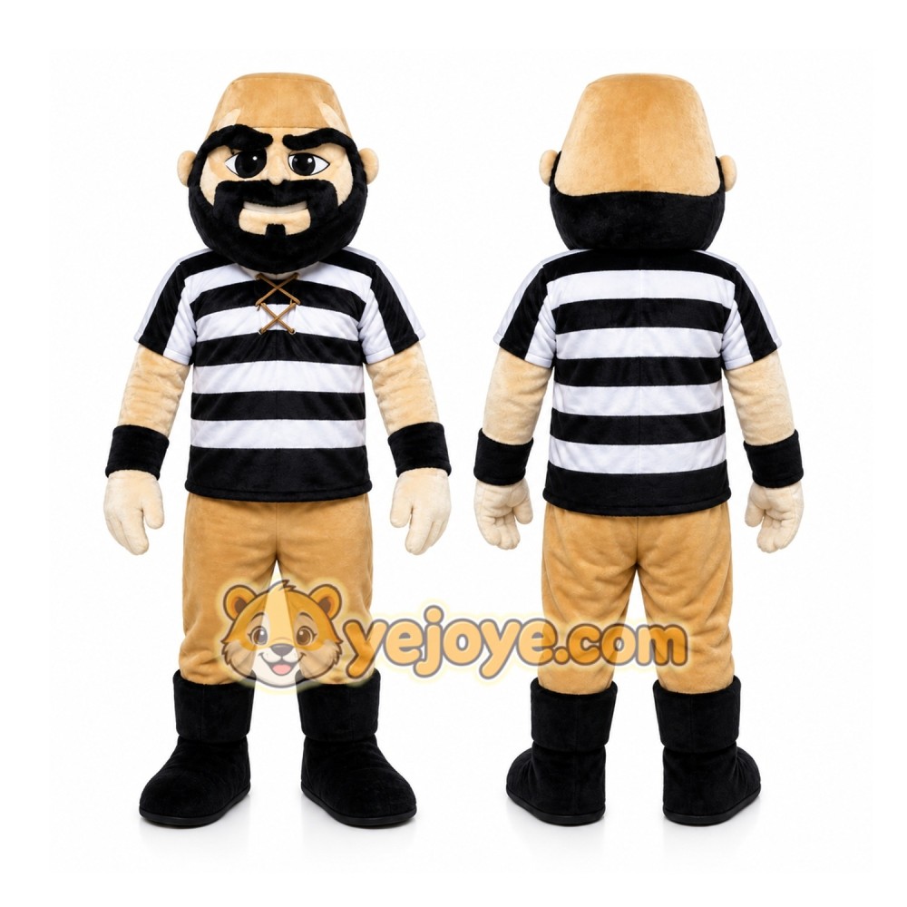 Pirate Man Mascot Costume Strong Pirate Pirate Man Mascot Costume Strong Pirate