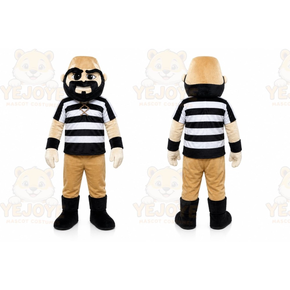 Pirate Man Mascot Costume Strong Pirate