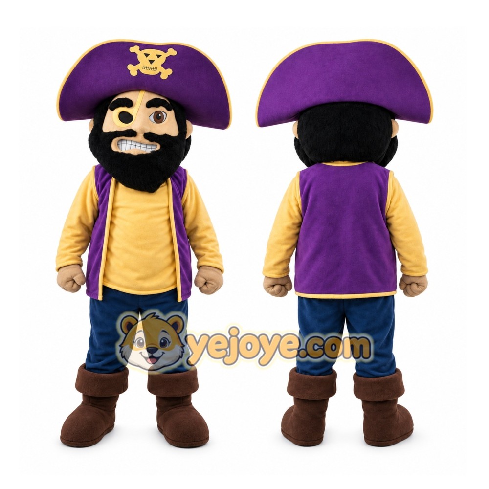 Pirate Mascot Costume Adult Cartoon Pirate Pirate Mascot Costume Adult Cartoon Pirate