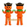 Pirate Pumpkin Mascot Costume Pirate Pumpkin Mascot Costume