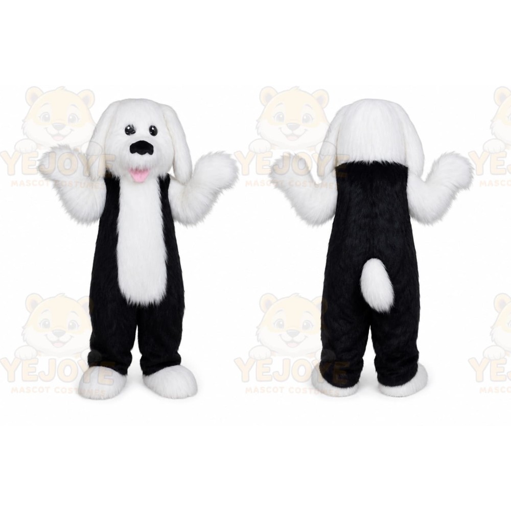 Pluffy Hair Dog Mascot Costume