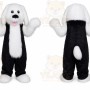 Pluffy Hair Dog Mascot Costume