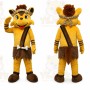 Plush Big Yellow Fox Mascot Costume