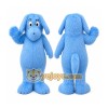 Plush Blue Dog Mascot Costume