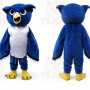 Plush Blue Owl Mascot Costume