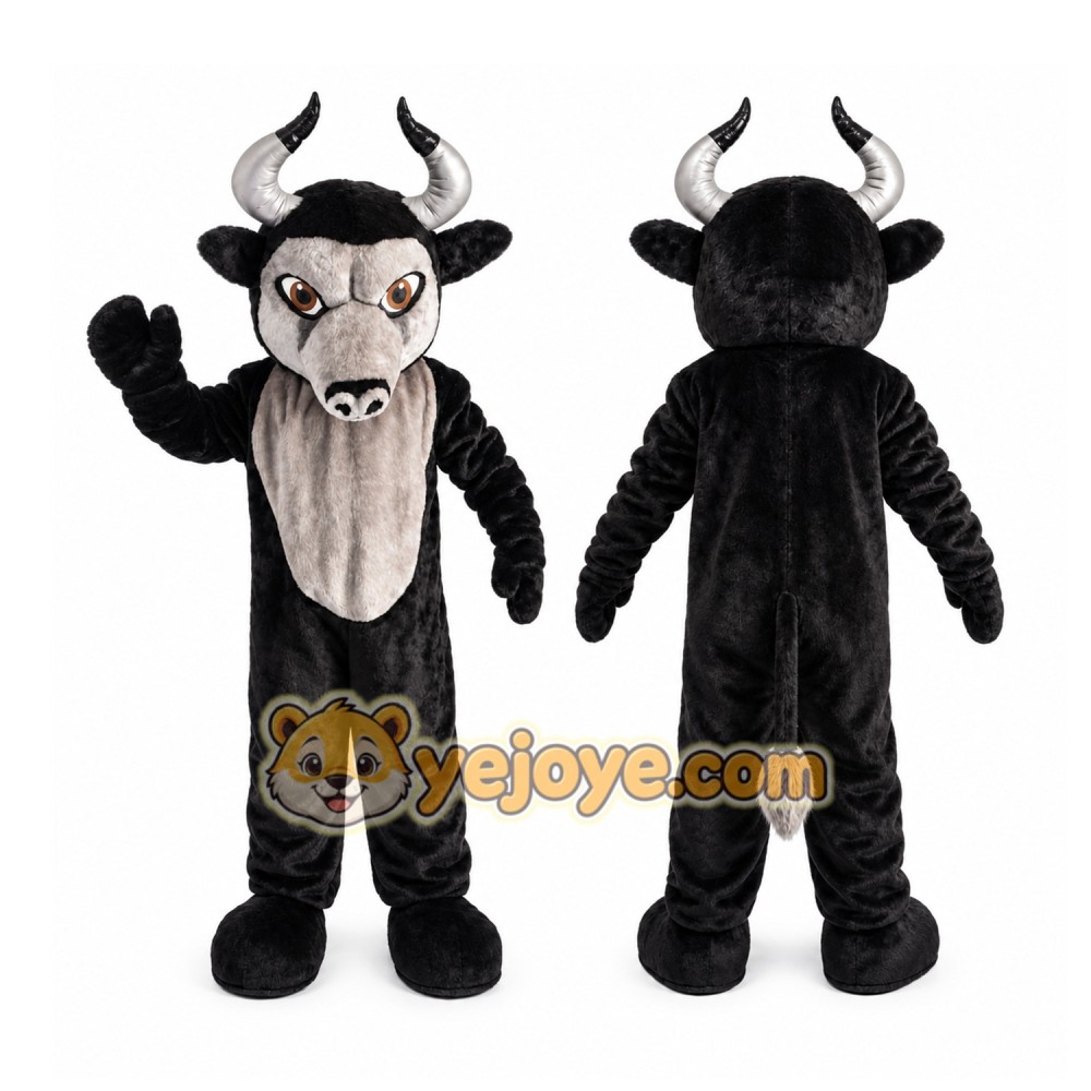 Plush Bull Mascot Costume