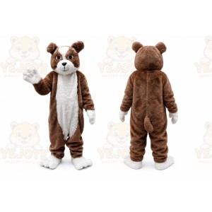 Plush Bulldog Mascot Costume