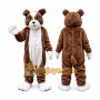 Plush Bulldog Mascot Costume