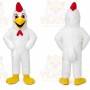 Plush Chicken Mascot Costume White Cook Rooster