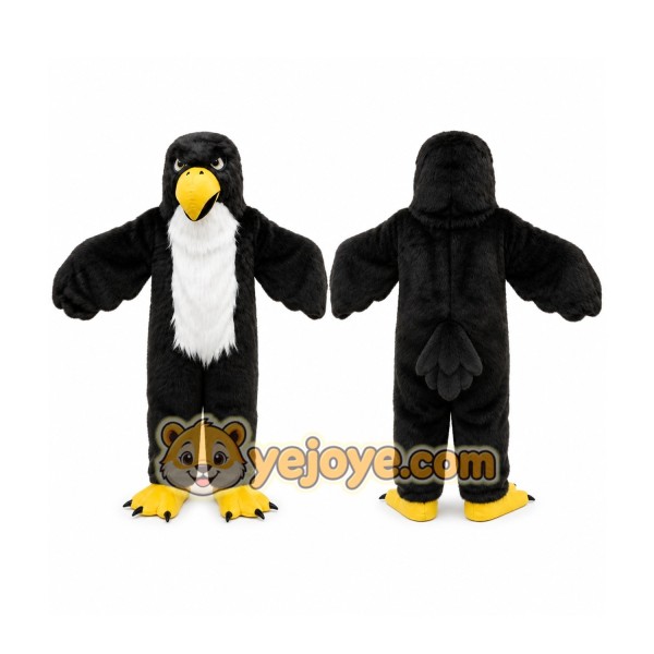 Plush Eagle Mascot Costume Blad Eagle