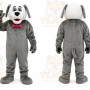 Plush Grey Dog Mascot Costume