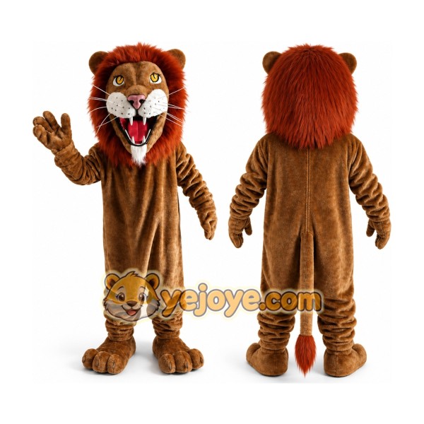Plush Lion Mascot Costume