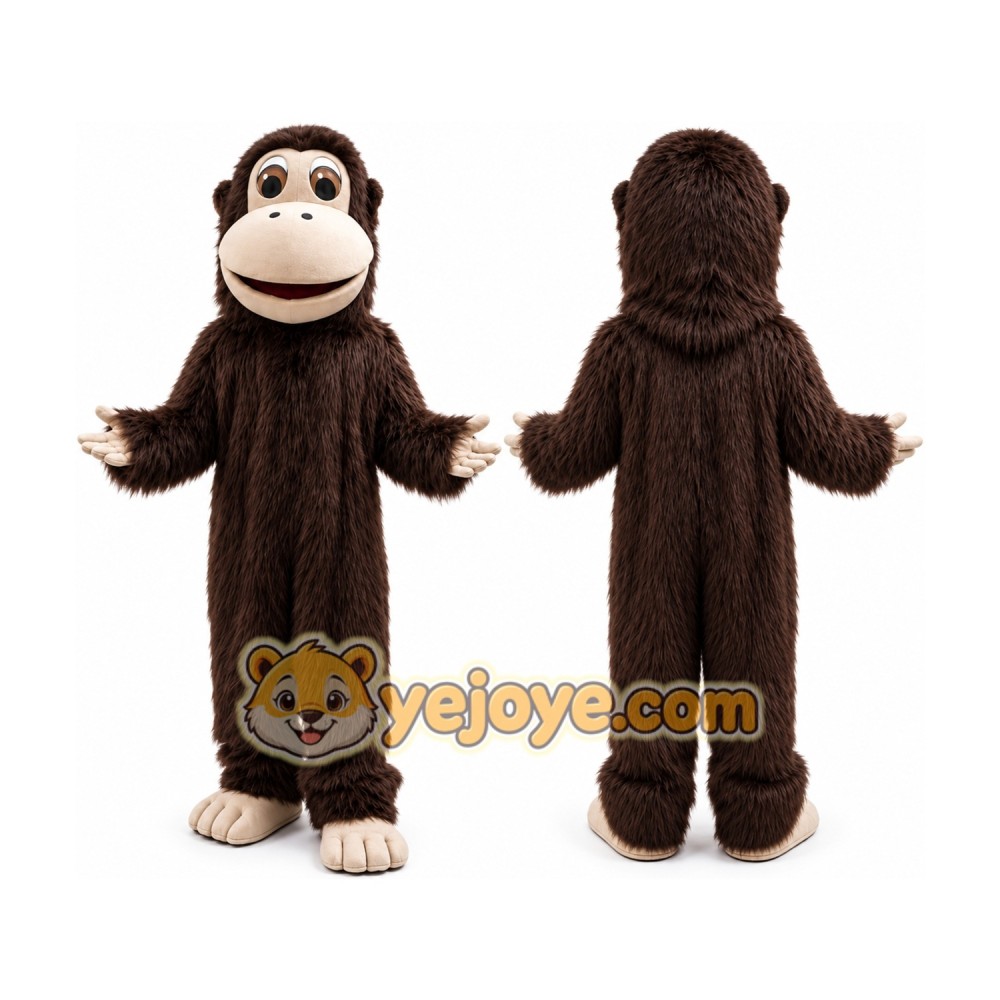 Plush Monkey Mascot Costume Plush Monkey Mascot Costume