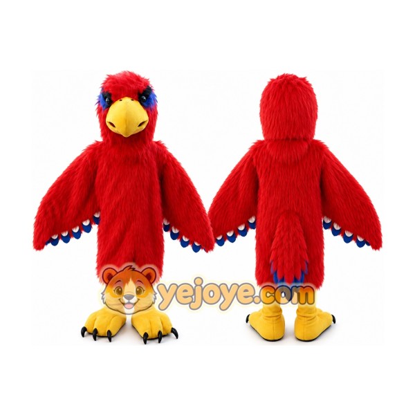 Plush Red Hawk _ Eagle _ Falcon Mascot Costume